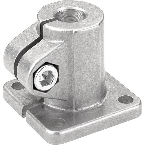 Kipp Tube Clamp, W/Foot, Base-Aluminum, Style A, M=42 mm, G=42 mm, L= 37 mm, A=12.1, Steel, (Qty:1), K0477.512