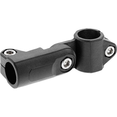 Kipp Tube Clamp, Swivel, A=18 mm, Thermoplastic, (Qty:10), K0489.18