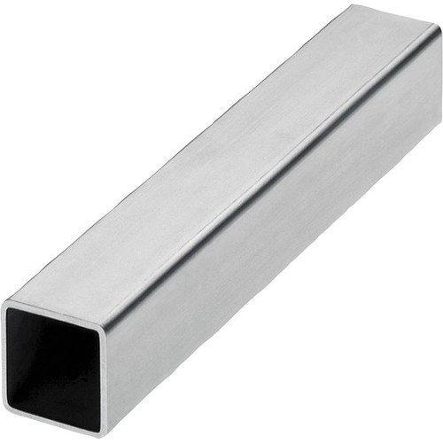 Kipp Square Tubes,  D1=20±0.3 mm, L= 2000 mm, Steel, Electro Zinc-Plated, (Qty:1), K0493.4120x2000