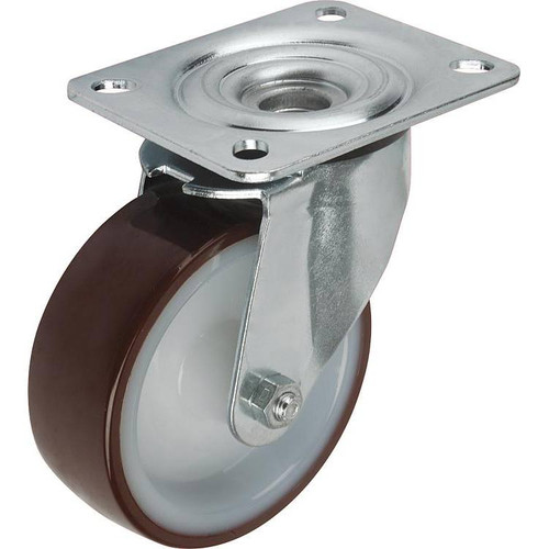 Kipp Swivel Caster, w/o Locking System, 100 mm, Polyurethane, Steel, (Qty:1), K1764.10035 Kipp Swivel Caster, w/o Locking System, 100 mm, Polyurethane, Steel, (Qty:1), K1764.10035