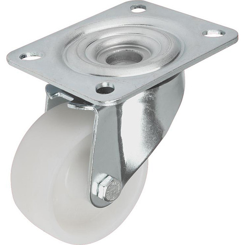 Kipp Swivel Caster, w/o Locking System, 125 mm, Polyamide, Steel, (Qty:1), K1770.12540