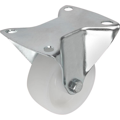 Kipp Fixed Caster, w/o Locking System, 125 mm, Polyamide, Steel, (Qty:1), K1770.125401