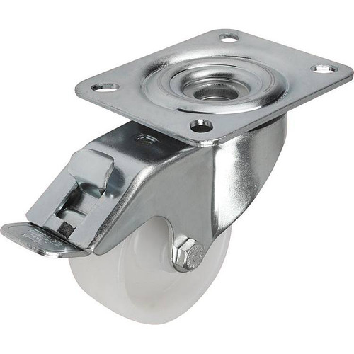 Kipp Swivel Caster, w/Stop Fix, 150 mm, Polyamide, Steel, (Qty:1), K1770.150502