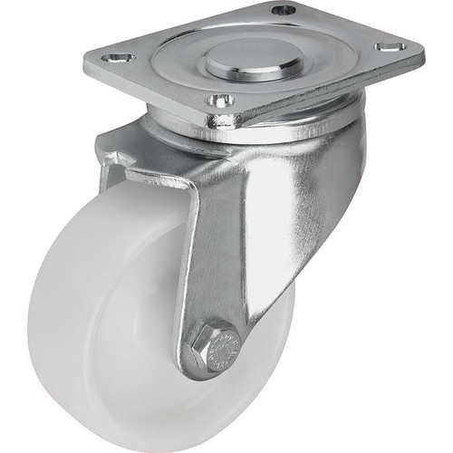 Kipp Swivel Caster, w/o Locking System, 200 mm, Polyamide, Steel, (Qty:1), K1771.20050