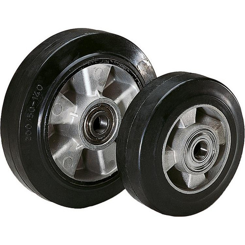 Kipp Solid Rubber Tire, w/o Locking, Steel Plate Rims, w/o Housing, 200 mm, (Qty:1), K1777.200501