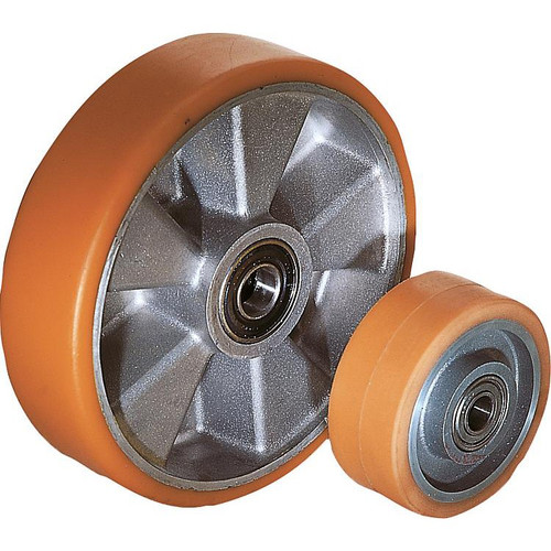 Kipp Wheels, w/Injection-Moulded Thread, 180 mm, Aluminum Rims, (Qty:1), K1780.18050