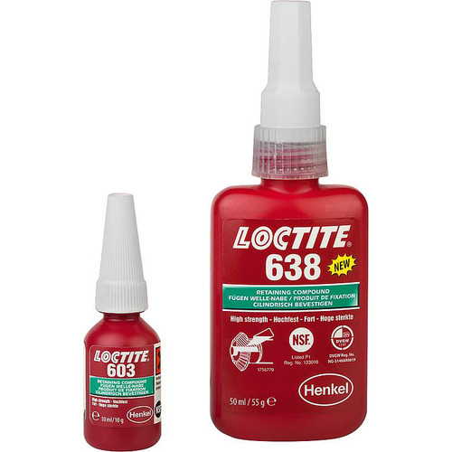 Kipp Loctite Retaining Compound, 638 Version, 10 ml, (Qty:1), K0655.6380010