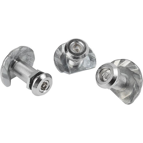 Kipp Compression Latches, w/Stepped Cam, Double Lug 3 mm, L=30 mm, Zinc, (Qty:1), K0527.43301