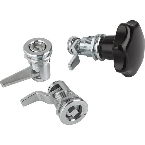 Kipp Compression Latches, w/Variable Compression, Square 7 mm, L=42.5 mm, A=13-20 mm, H=40 mm, Galvanized Steel, (Qty:1), K0528.1713201