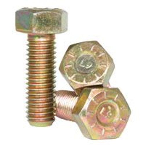 1-1/4"-12 x 10" L-9 Hex Head Cap Screw (Fine) Alloy Zinc-Yellow (USA) (6/Pkg.)