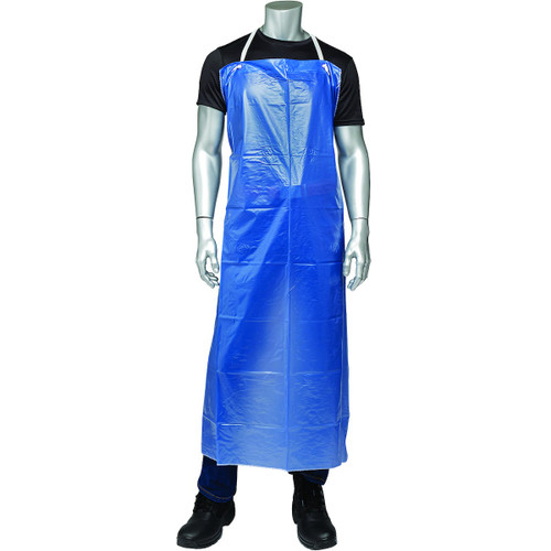 PIP Vinyl Apron-6 mil/Blue/35" x  48" (Qty. 12) #UHB-48