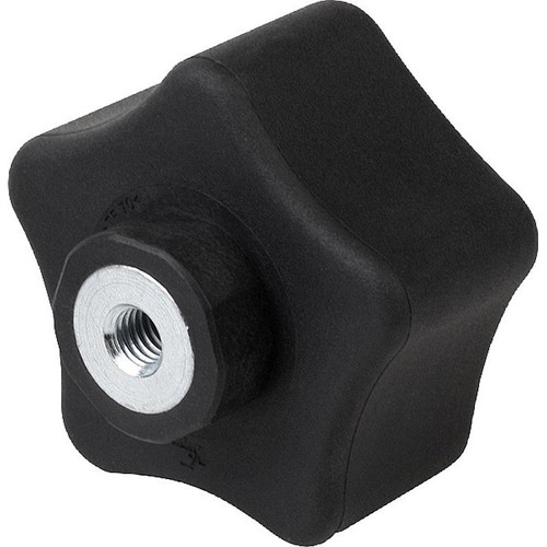 Kipp Five Lobe Grip, Ergonomic, D=M8, D1=63 mm, H=45 mm, Style K, Steel, (Qty:1), K0786.6308 Kipp Five Lobe Grip, Ergonomic, D=M8, D1=63 mm, H=45 mm, Style K, Steel, (Qty:1), K0786.6308