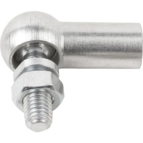 Kipp Ball Joints, DIN 71802, Left-Hand Thread w/o Retaining Clip, Style C, D1=19 mm, Trivalent Passivated Steel, (Qty:1), K0734.191401