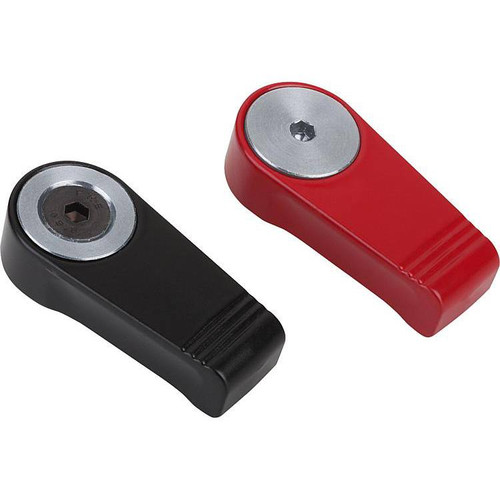 Kipp Stop Latch, Internal Thread,  D1=M6, L=40 mm, Zinc, Red Powder Coated, (Qty:1), K0271.140062