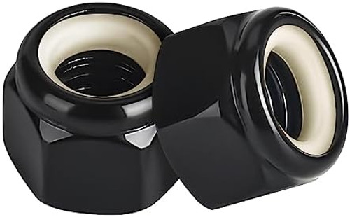 M5 DIN 985 Nylon Insert Locknuts, 18-8 Stainless Steel, Black Oxide (250/Pkg.)