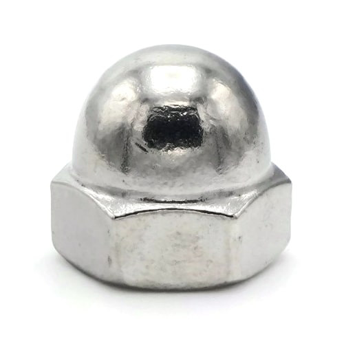 #12-24 Cap Nuts, 18-8 Stainless Steel (250/Pkg.)