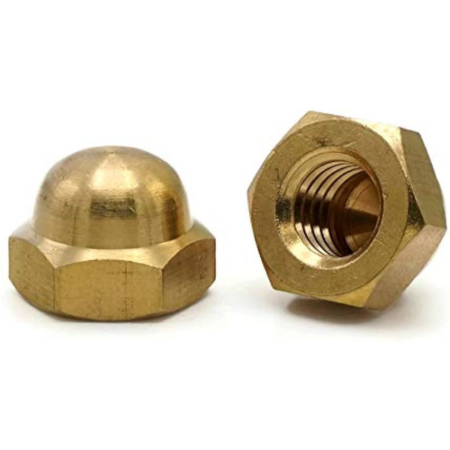 5/8"-11 Brass Cap Nuts (25/Pkg.)