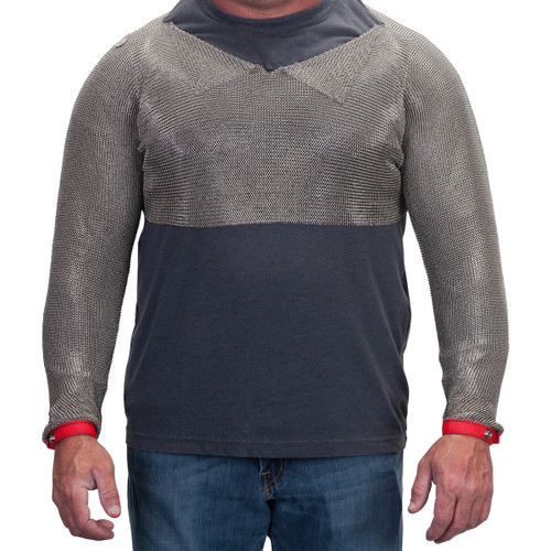 US Mesh Stainless Steel Mesh T-Shirt w/Double Sleeve-Silver/X-Large (Qty:1) #USM-3315-XL