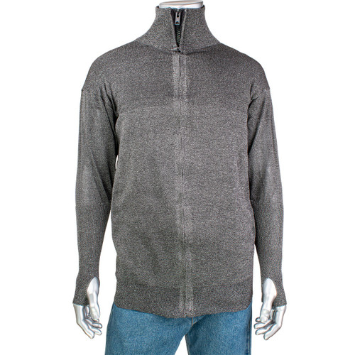 Kut Gard PreventWear ATA Blended Cut Resistant Jacket with Mesh Back & Thumb Holes/Dark Grey/2X-Large #J145SP-4CM-TH-2XL
