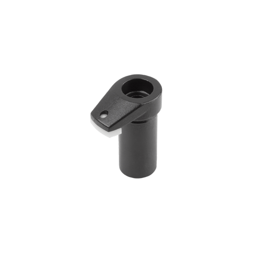 Kipp Hook Clamp w/Protective Insert, Form A, D=25 mm, H=66 mm, Carbon Steel, Polyurethane, (Qty:1), K0012.310