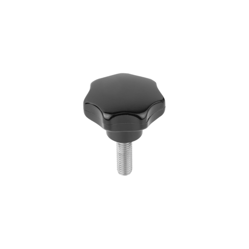Kipp Star Grip, w/Protruding Bushing, M10X25, D=50, H=32 mm, Style L, Thermoset, Steel, (Qty:10), K0153.410X20 Kipp Star Grip, w/Protruding Bushing, M10X25, D=50, H=32 mm, Style L, Thermoset, Steel, (Qty:10), K0153.410X20