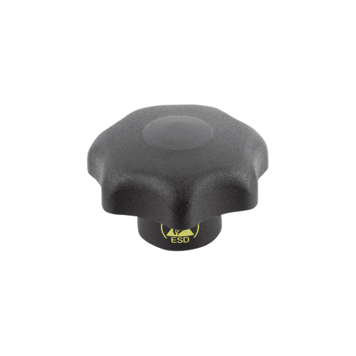 Kipp Star Grip, Anti-Static, Similar to DIN 6336, Internal Thread, D1=40 mm, 25 mm, Style K, Thermoplastic, Steel, (Qty:10), K0155.1120824 Kipp Star Grip, Anti-Static, Similar to DIN 6336, Internal Thread, D1=40 mm, 25 mm, Style K, Thermoplastic, Steel, (Qty:10), K0155.1120824