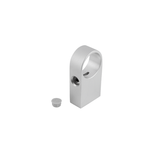 Kipp Mounting Bracket, Form A, D=8 mm, Aluminum, Black Anodized, (Qty:1), K1018.08302