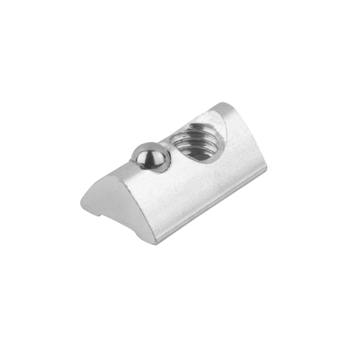 Kipp Slot Nuts, Twist-In, Type I, Form A, D=M8, H=7 mm, L=22 mm, Steel, (Qty:10), K1023.0806