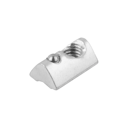 Kipp Slot Nuts, Twist-In, Type I, Form B, D=M5, H=7.2 mm, L=22 mm, Steel, (Qty:10), K1024.0805 Kipp Slot Nuts, Twist-In, Type I, Form B, D=M5, H=7.2 mm, L=22 mm, Steel, (Qty:10), K1024.0805