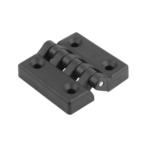 Kipp Hinges w/Fastening Holes, 32X32 mm, Thermoplastic Black, Steel, (Qty. 10), K1004.004161010