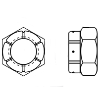 5/16"-18 FLEX LOC 50FA HEAVY HEX 18-8 Stainless Steel (5/Pkg.)