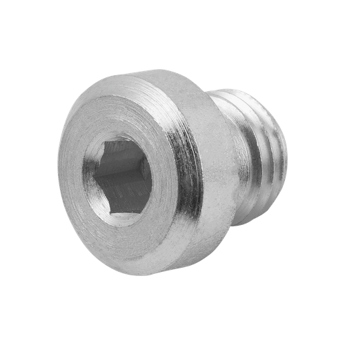 Kipp Screw Plug, w/o Vent, Hex Socket, D=55 mm, L=24 mm, D=M48X2, Steel, Zinc-Plated, (Qty:1), K1102.554802