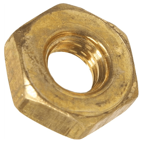 #3-48 Hex Machine Screw Nuts, Brass (1000/Bulk Pkg.)