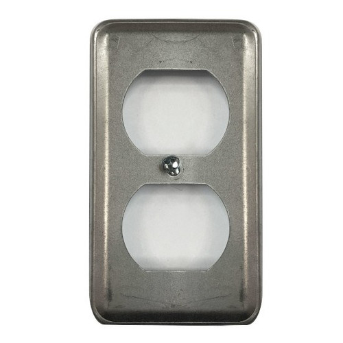 Switch Cover Single Gang Duplex Receptacle Steel -(12/Pkg.) Switch Cover Single Gang Duplex Receptacle Steel -(12/Pkg.)