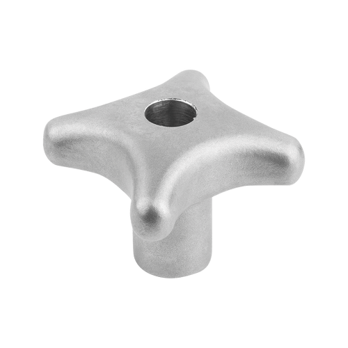 Kipp Palm Grips, D1= 50 mm, Similar to DIN6335, Style B, Drilled Through, Stainless Steel, (Qty. 1), K0146.2032103 Kipp Palm Grips, D1= 50 mm, Similar to DIN6335, Style B, Drilled Through, Stainless Steel, (Qty. 1), K0146.2032103