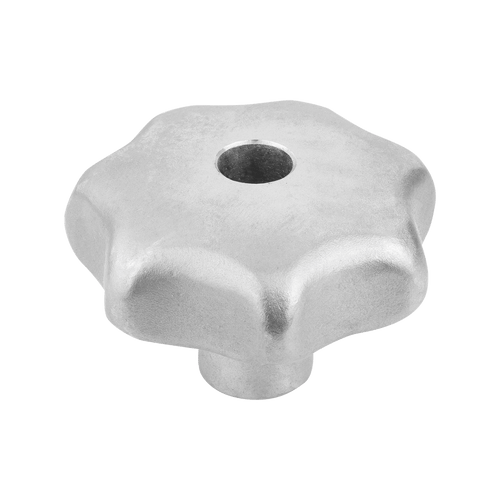 Kipp Star Grip, Similar to DIN 6336, Style B, D1=32 mm, Drilled Through, Stainless Steel, (Qty. 1), K0150.232063 Kipp Star Grip, Similar to DIN 6336, Style B, D1=32 mm, Drilled Through, Stainless Steel, (Qty. 1), K0150.232063