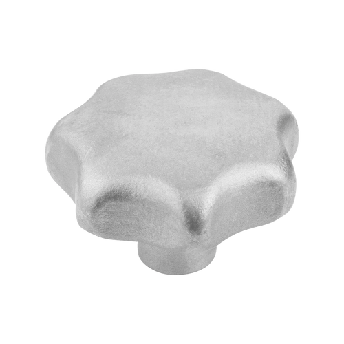Kipp Star Grip, Similar to DIN 6336, D1=63 mm, Style D, Blind Hole, Stainless Steel, (Qty. 1), K0150.463123 Kipp Star Grip, Similar to DIN 6336, D1=63 mm, Style D, Blind Hole, Stainless Steel, (Qty. 1), K0150.463123