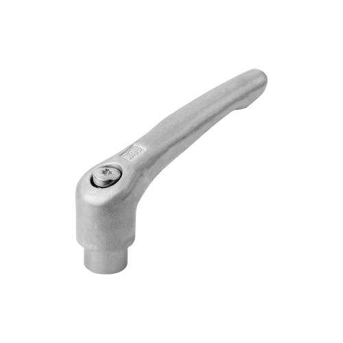 Kipp Adjustable Handle, Size 2, M6X60, External Thread, Threaded Insert, Stainless Steel, (Qty. 1), K0124.206153X60