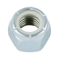 M3-0.50 DIN 985 Nylon Insert Locknuts, A4 Stainless Steel (25000/Bulk Pkg.)