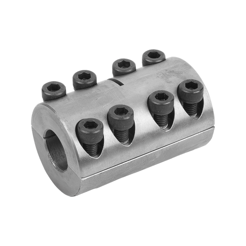 Kipp Rigid Couplings, Two Piece, L=124 mm, Steel, (Qty. 1), K2065.1400