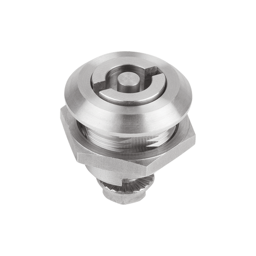 Kipp Quarter Turn Lock, Slot, Stainless Steel, Bright, (Qty:1), K1106.20186