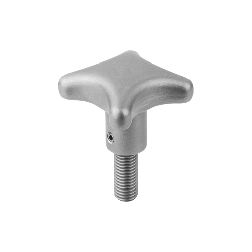 Kipp Palm Grips w/External Thread, Similar to DIN6335, M8X50, Style L, Stainless Steel, (Qty. 1), K0145.6040083X50 Kipp Palm Grips w/External Thread, Similar to DIN6335, M8X50, Style L, Stainless Steel, (Qty. 1), K0145.6040083X50