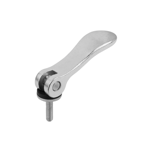 Kipp Cam Lever, Adjustable, External Thread, Size 2, 3/8-16X25, A=70.4 mm, B=21.5 mm, Trivalent Blue Passivated Steel, (Qty:1), K0789.25022A4X25 Kipp Cam Lever, Adjustable, External Thread, Size 2, 3/8-16X25, A=70.4 mm, B=21.5 mm, Trivalent Blue Passivated Steel, (Qty:1), K0789.25022A4X25