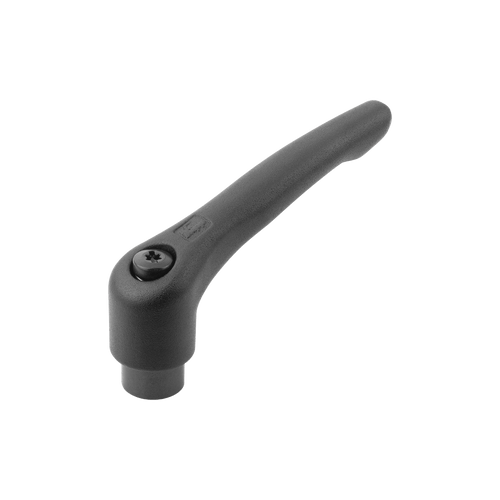 Kipp Adjustable Handles, Steel w/Internal Thread, Size 2, 5/16-18, Satin Finish (Qty:1), K0752.2A31