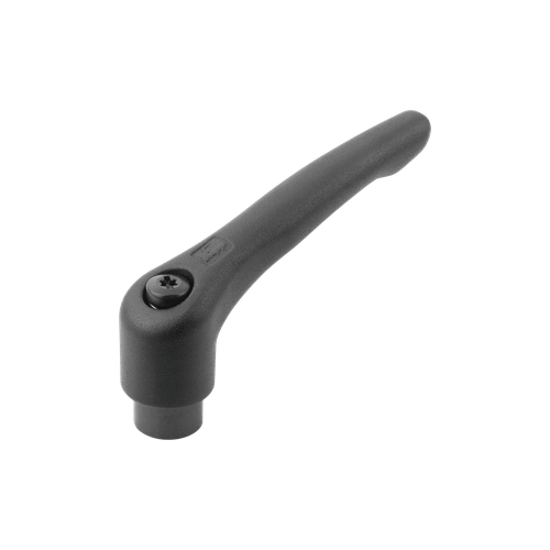 Kipp Adjustable Handles, Steel w/Internal Thread, Size 5, 1/2-13, Satin Finish (Qty:1), K0752.5A51