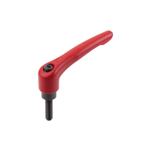 Kipp Adjustable Handles, Steel w/External Thread, Inch, Threaded Pin, Size 2, 5/16-18X30, Black Oxidized, Steel, (Qty:1), K0752.2A327X30