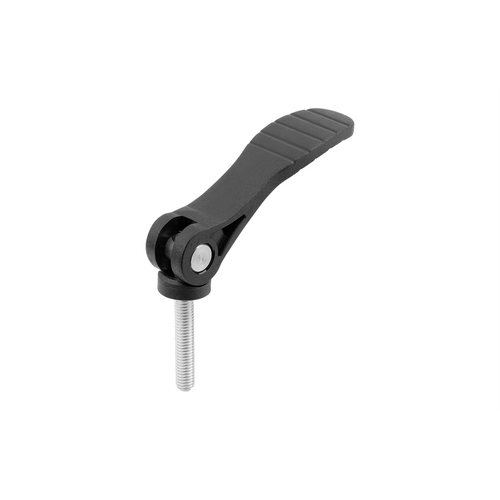 Kipp 3/8-16x40 Cam Lever, External Thread, Plastic Handle, Size 2 (Qty. 1), K2122.25211A4X40