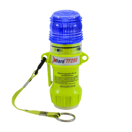 Eflare 6" Safety & Emergency Beacon with Steady-On Worklight and Magnetic Base-Flashing Blue (Qty:1) #939-TF250-B-ASY