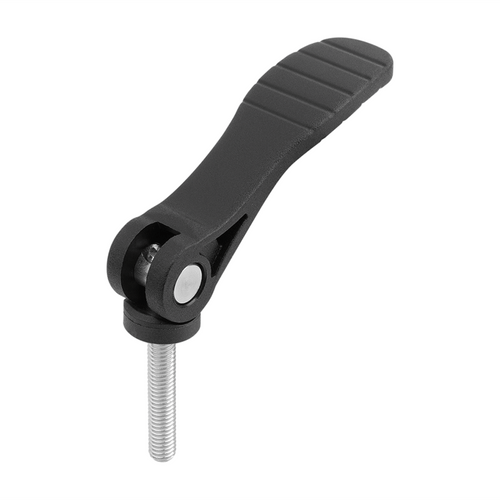 Kipp M6x20 Cam Lever, Adjustable, External Thread, Plastic Handle, Size 1 (Qty. 1), K2127.1521106X20