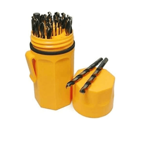 29 Piece Type 178-AG, Mechanics Length, 3/8" Reduced Shank, Drill Bit Set with Blaze Orange-Ultra Dex, Norseman Drill #58150